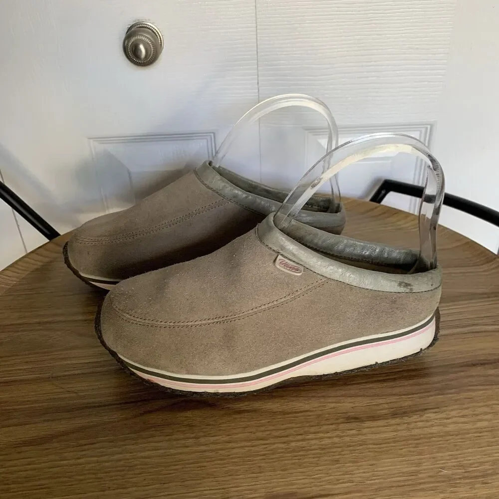 Womens Vans Suede Street Clog II Shoes Size 8.5 Slip-On Beige - Picture 14 of 16